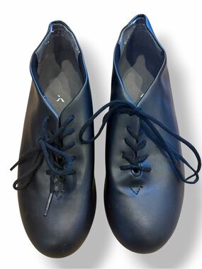 Capezio Black Tap Shoes Youth Girls Size 4.5 Dance Recital Shoes